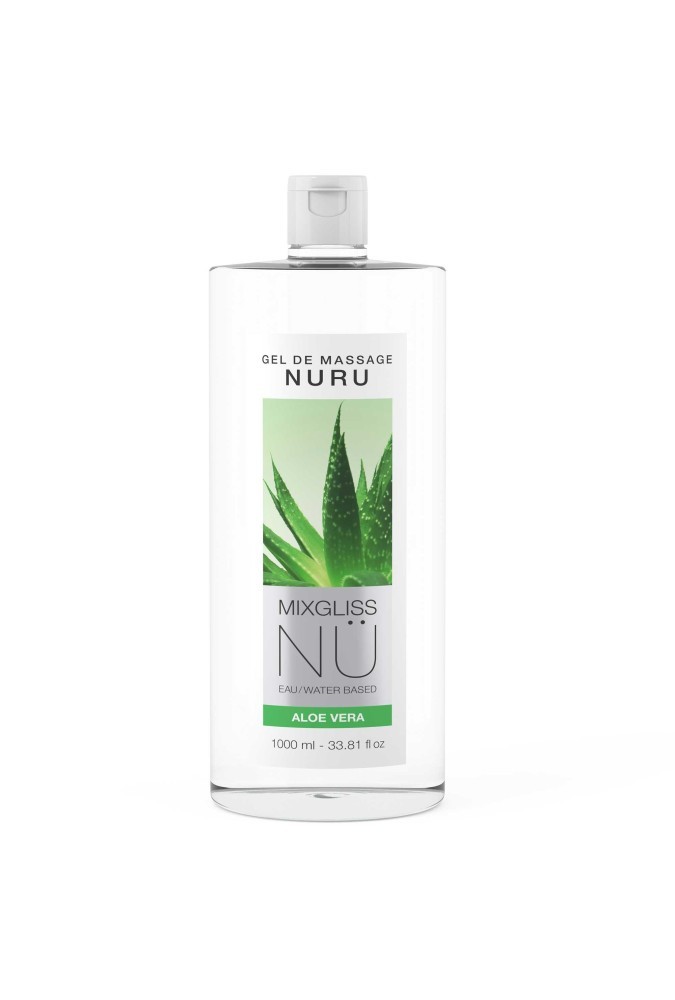 Nüru - Gel de massage et lubrifiant - Aloe vera - 1000 ml