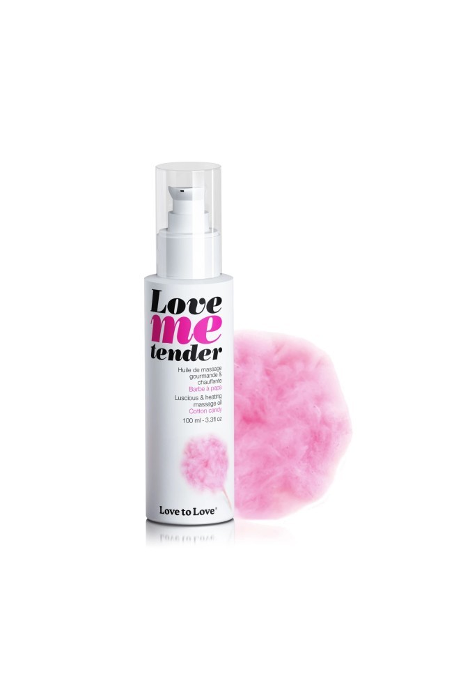Love me tender - Huile de massage - Barbe à papa - 100 ml
