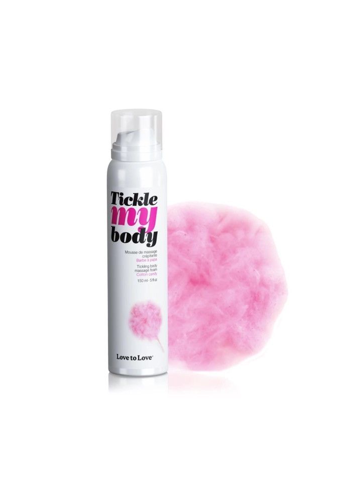 Tickle my body - Mousse de massage - Barbe à papa - 150 ml