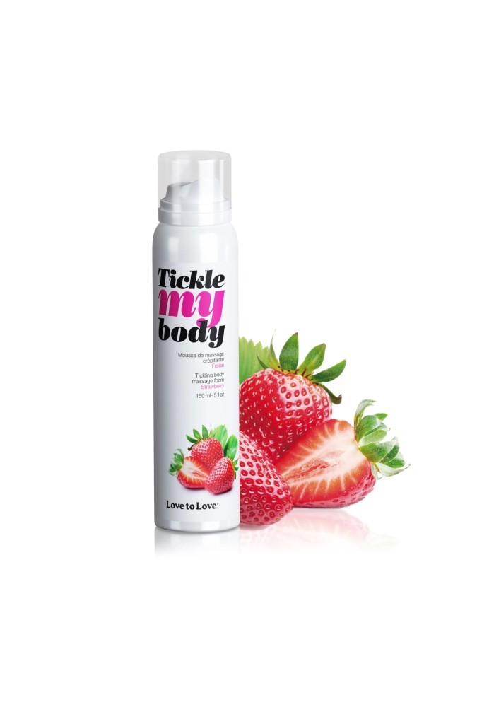 Tickle my body - Mousse de massage - Fraise - 150 ml