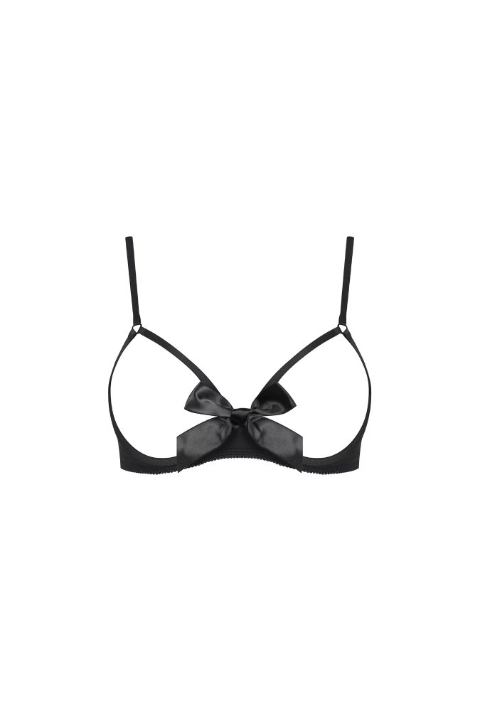 Soutien-gorge avec noeud seins nus - Le Petit Secret - Noir