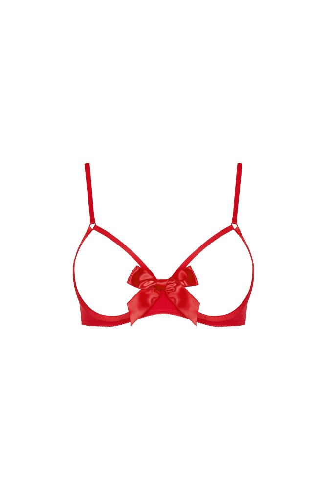 Soutien-gorge avec noeud seins nus - Le Petit Secret - Rouge