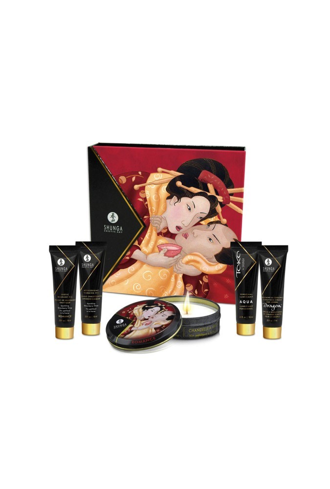 Ensemble Secret de Geisha - Vin pétillant & Fraise
