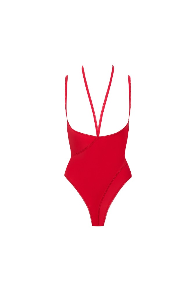 Body string seins nus - Le Petit Secret - Rouge