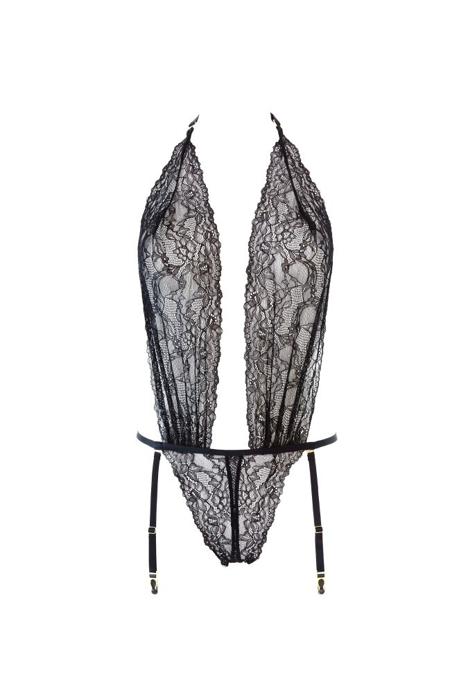 Body string ouvrable - Le Petit Secret Dentelle - Noir