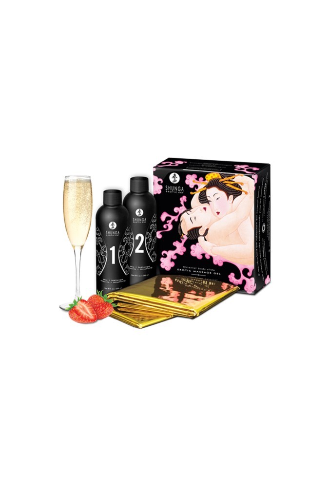 Corps à Corps Oriental - Gelée De Massage - Vin pétillant & Fraise
