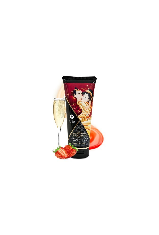 Crème De Massage Délectable - Vin pétillant & Fraise
