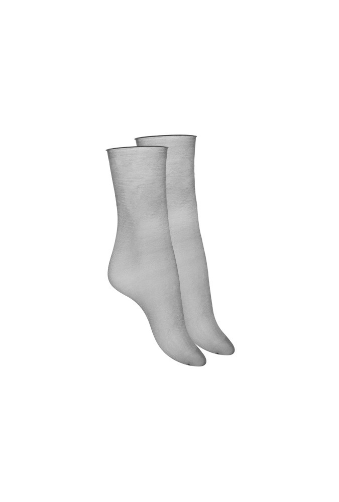 Cut and curled knee-highs - 10D - Black