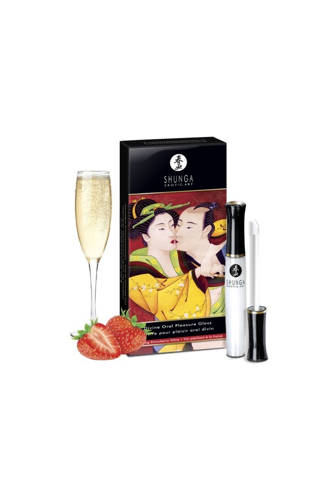 Gloss pour Plaisir Oral Divin - Vin pétillant & Fraise