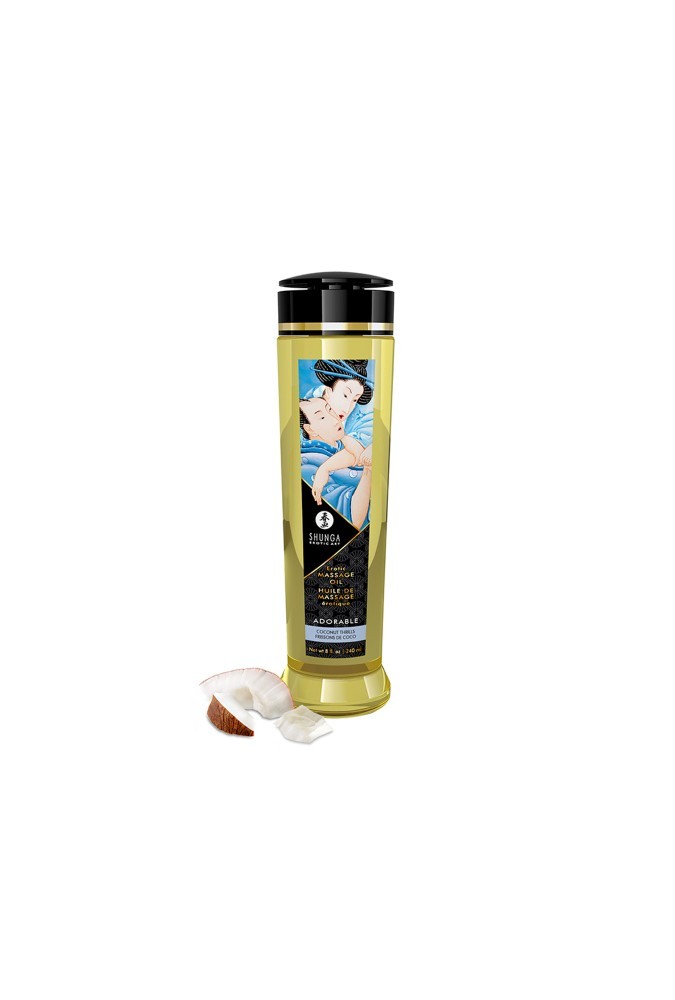 Huile de Massage Erotique - Noix de coco