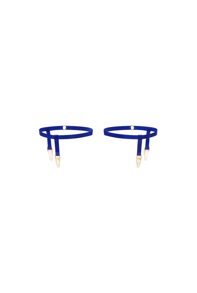 Jarretières - Signature - Bleu