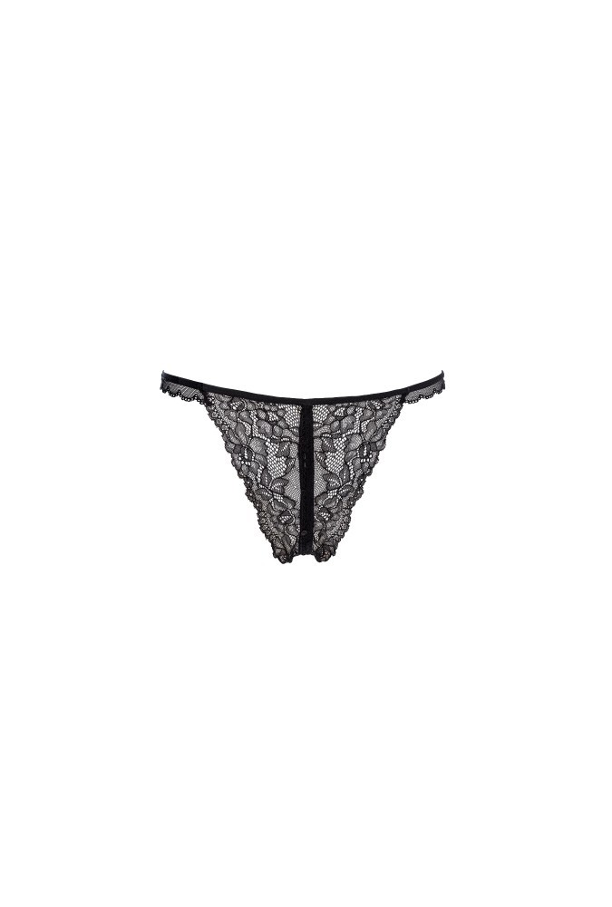 Tanga ouvrable - Le Petit Secret Dentelle - Noir
