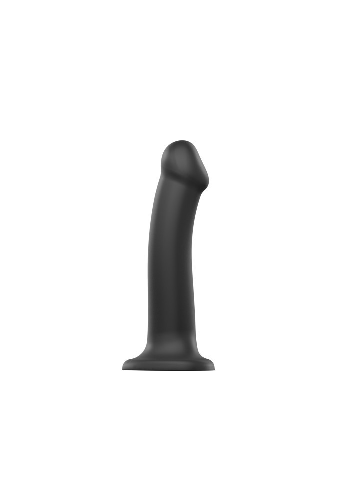 Dildo dual density - Semi-realiste bendable - Noir