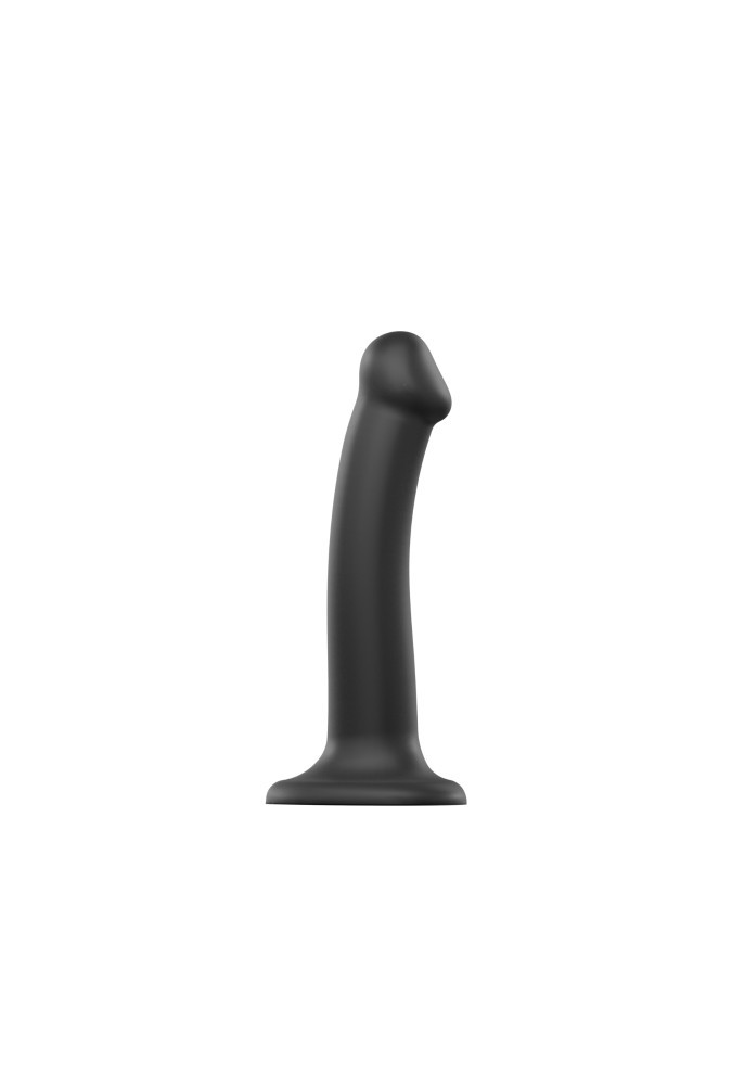 Dildo dual density - Semi-realiste bendable - Noir