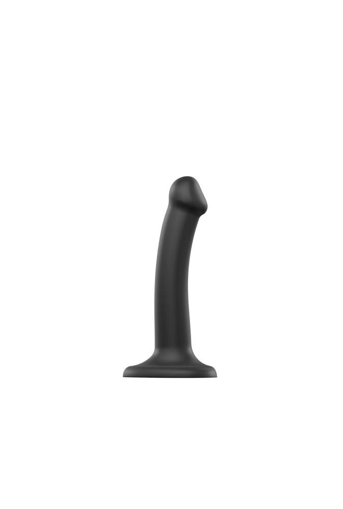 Dildo dual density - Semi-realiste bendable - Noir