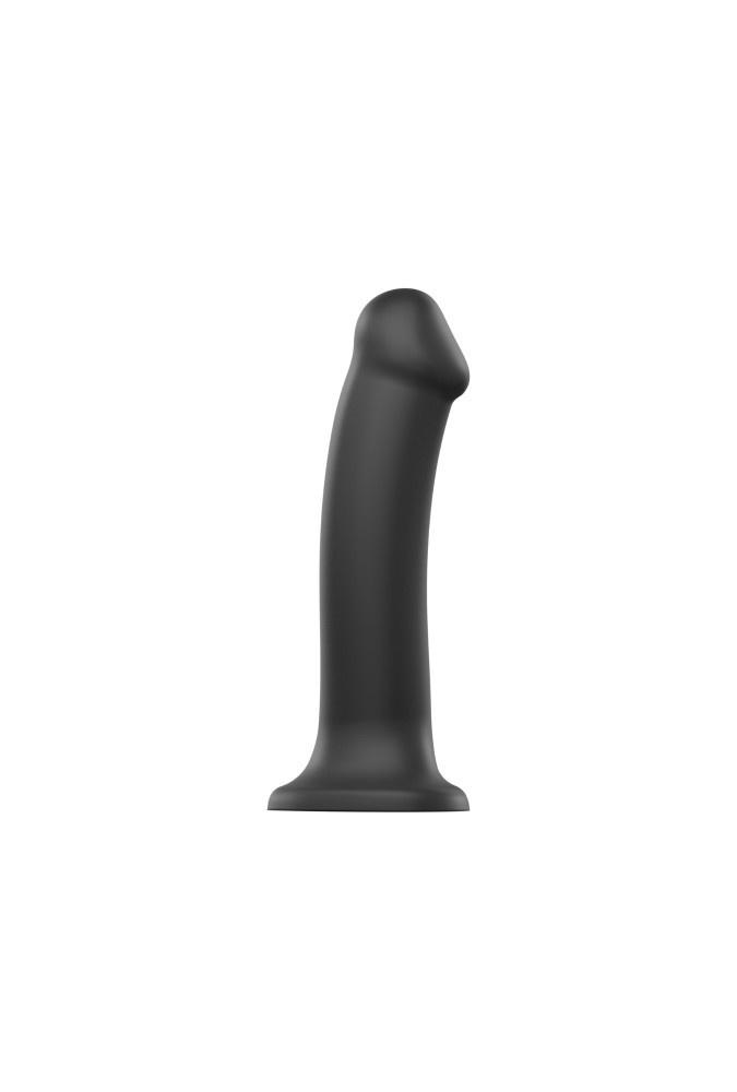 Dildo dual density - Semi-realiste bendable - Noir