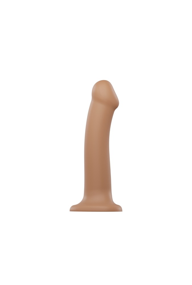 Dildo dual density - Semi-realiste bendable - Caramel