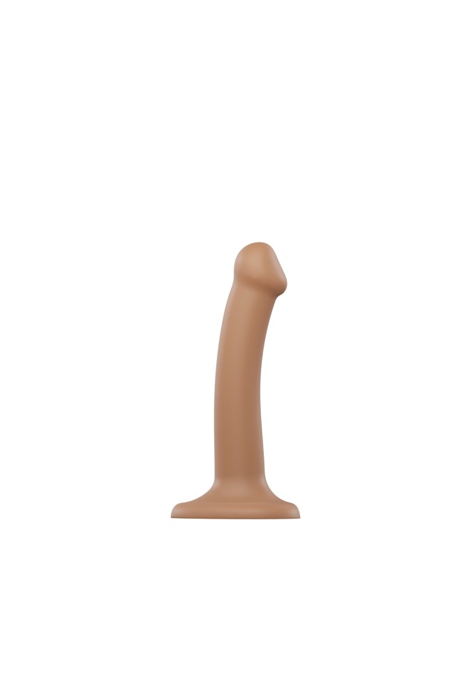 Dildo dual density - Semi-realiste bendable - Caramel