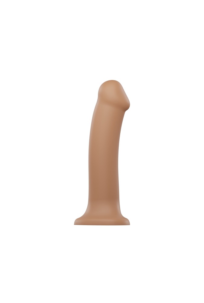 Dildo dual density - Semi-realiste bendable - Caramel
