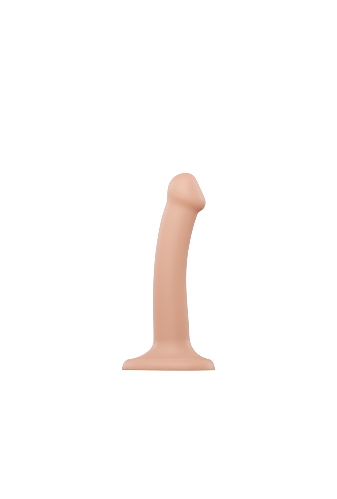 Dildo dual density - Semi-realiste bendable - Beige
