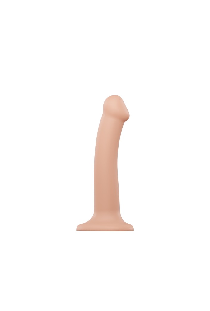 Dildo dual density - Semi-realiste bendable - Beige