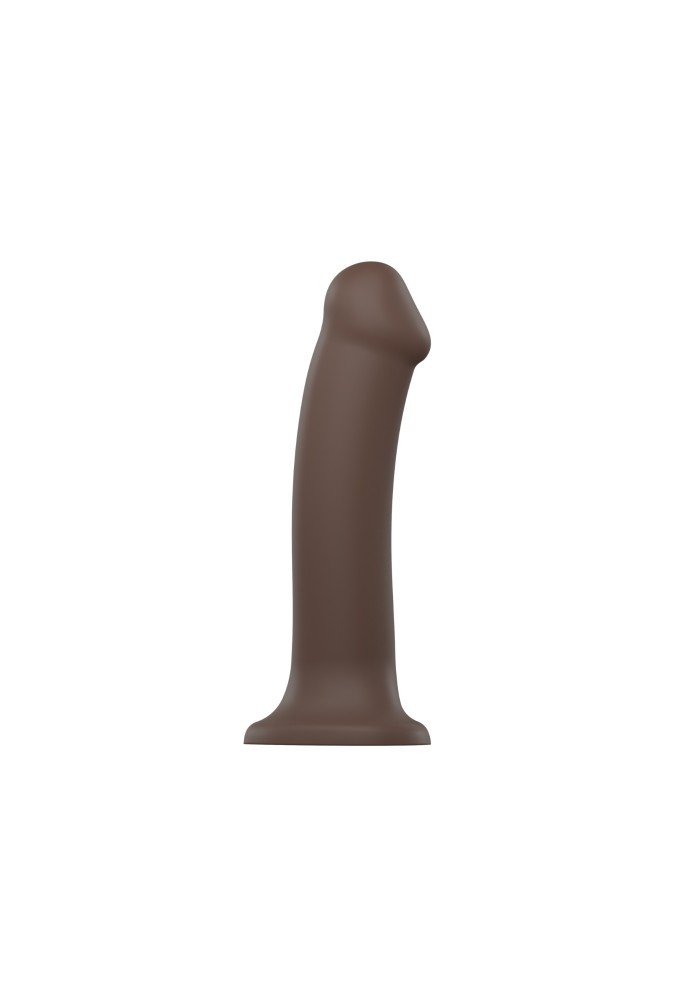 Dildo dual density - Semi-realiste bendable - Marron
