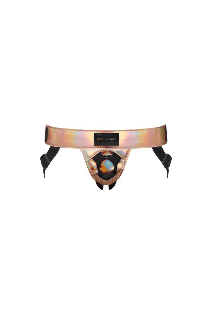Harnais simili - Curious - Holographic rose gold
