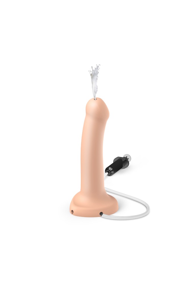 Squirting cum dildo - Semi-realistic - Beige