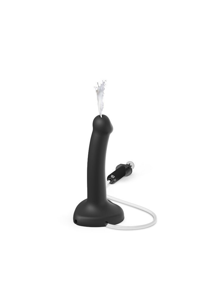 Squirting cum dildo - Semi-realistic - Noir