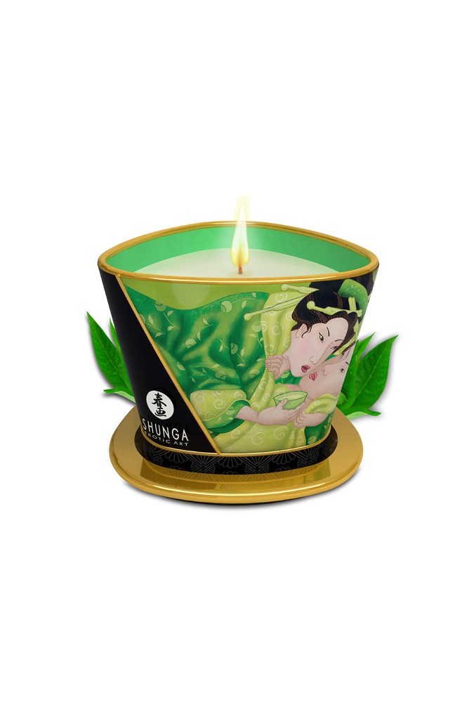 Bougie De Massage - Thé vert exotique Bio - 170 ml