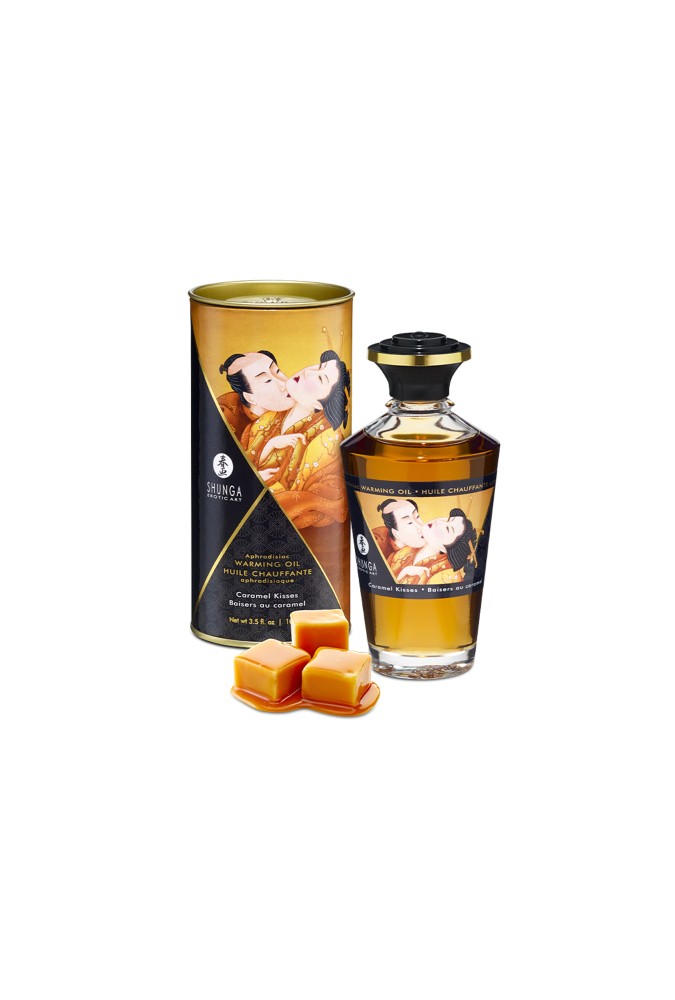 Huile de massage Chauffante Aphrodisiaque - Caramel