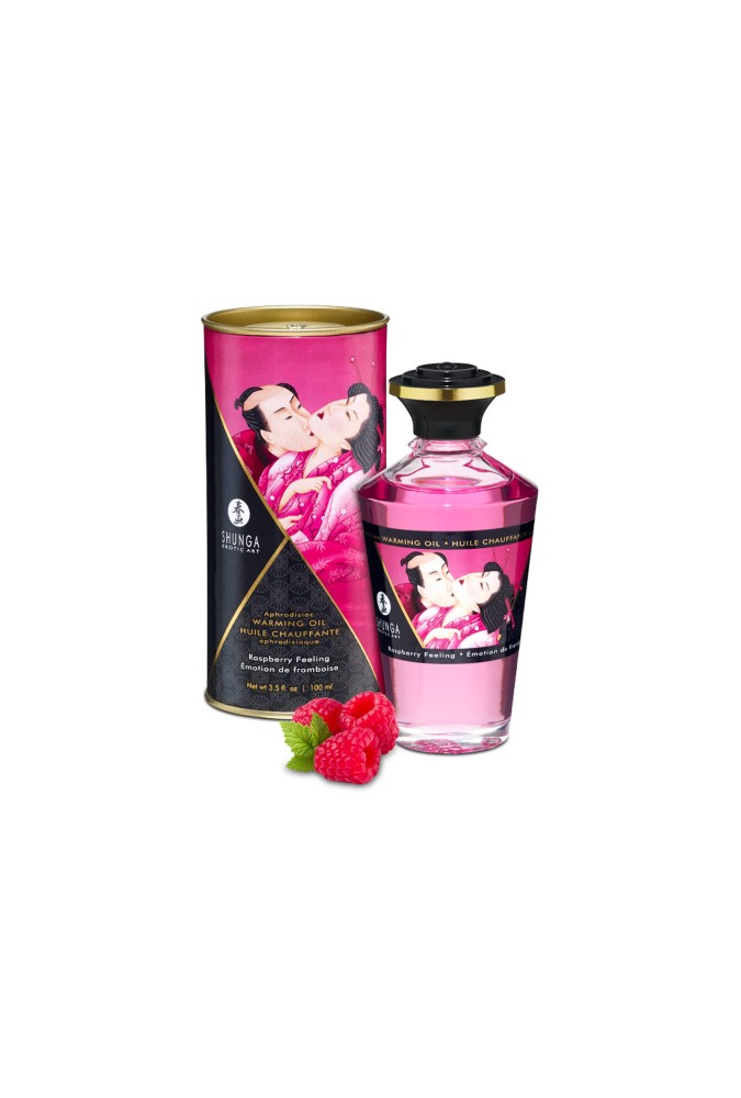 Huile de massage Chauffante Aphrodisiaque - Framboise