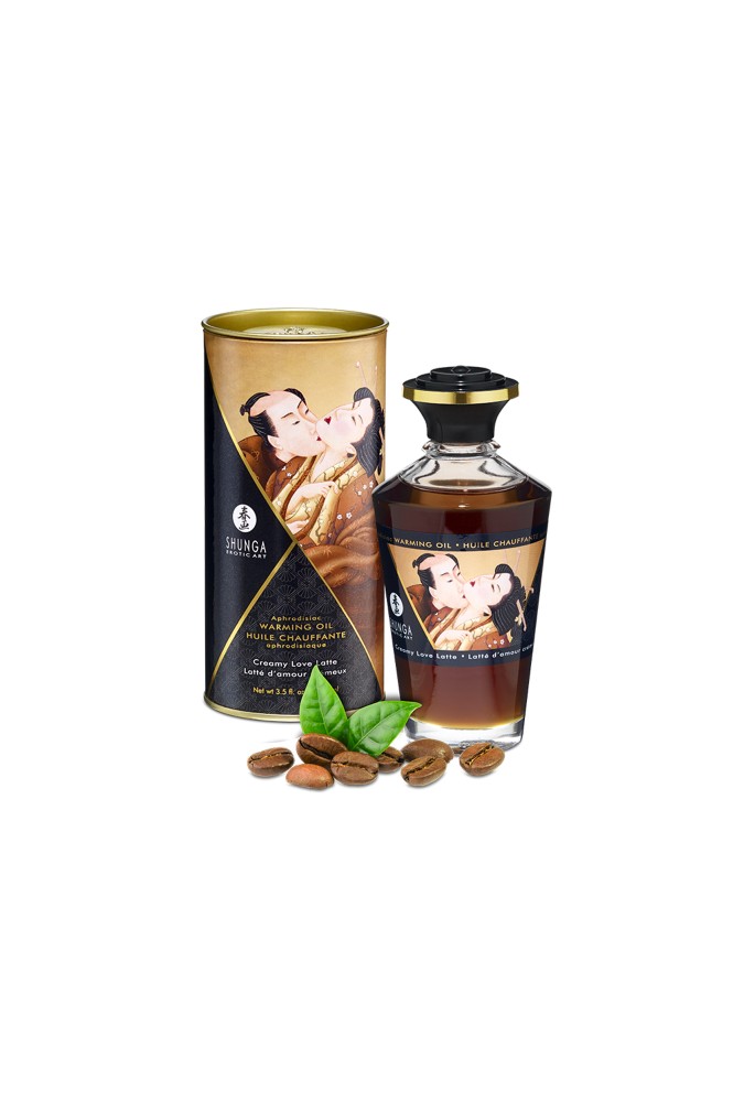 Huile de massage Chauffante Aphrodisiaque - Latte d'amour crémeux