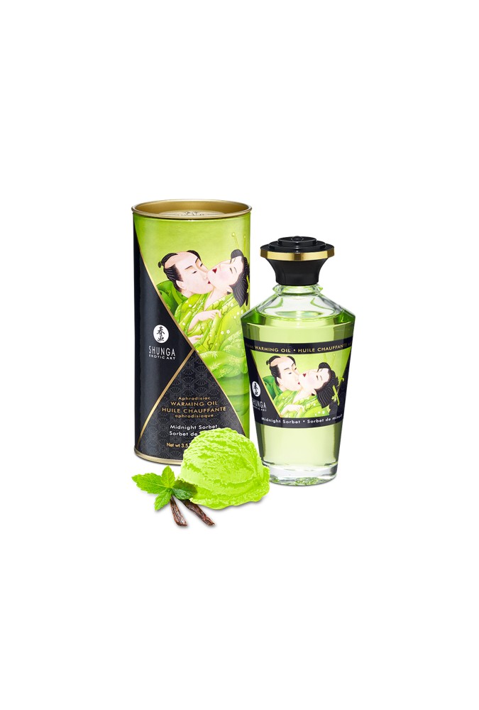 Huile de massage Chauffante Aphrodisiaque - Sorbet de minuit